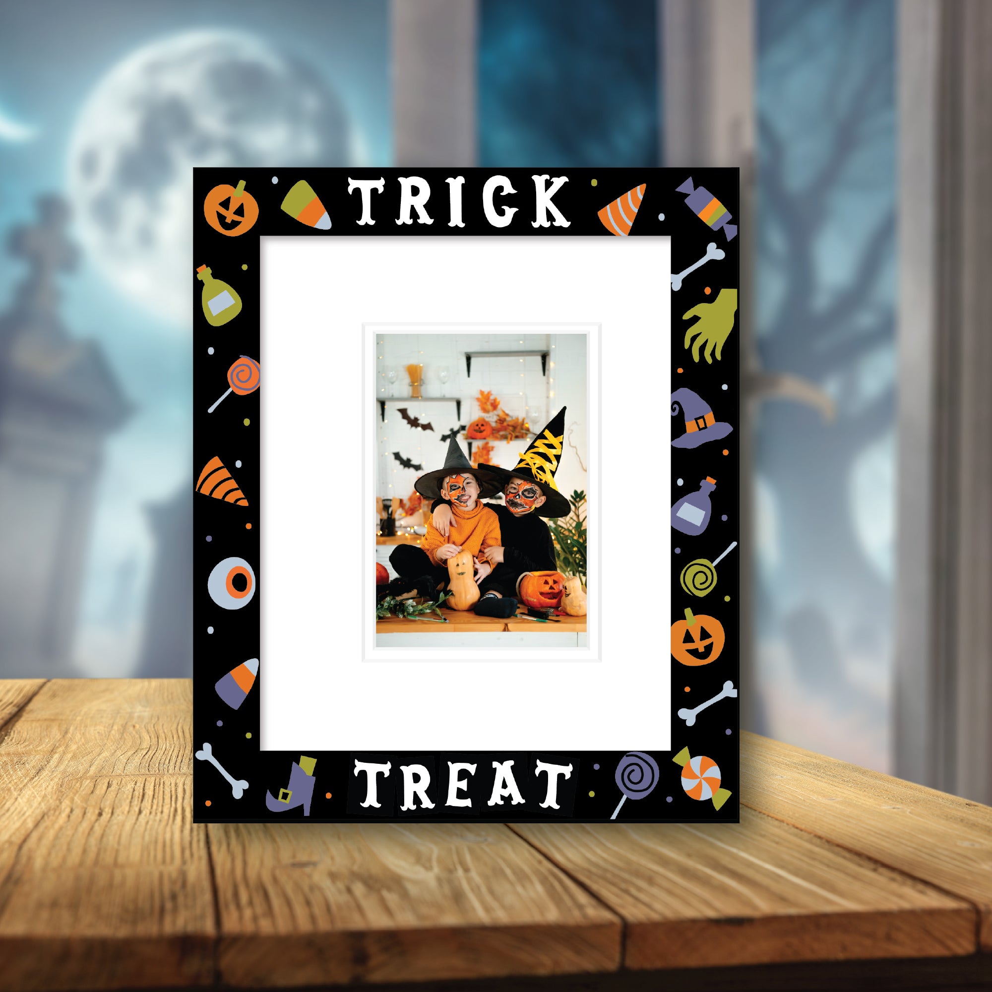 Halloween 8" x 10" Opening Easel Back/Wall Frame