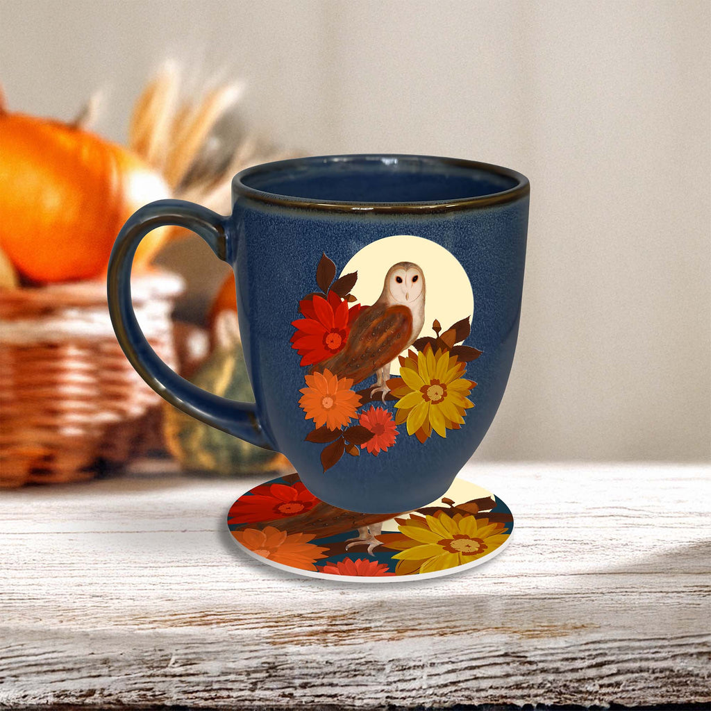 Happy Harvest 16 oz Ceramic Mug & Coaster Set