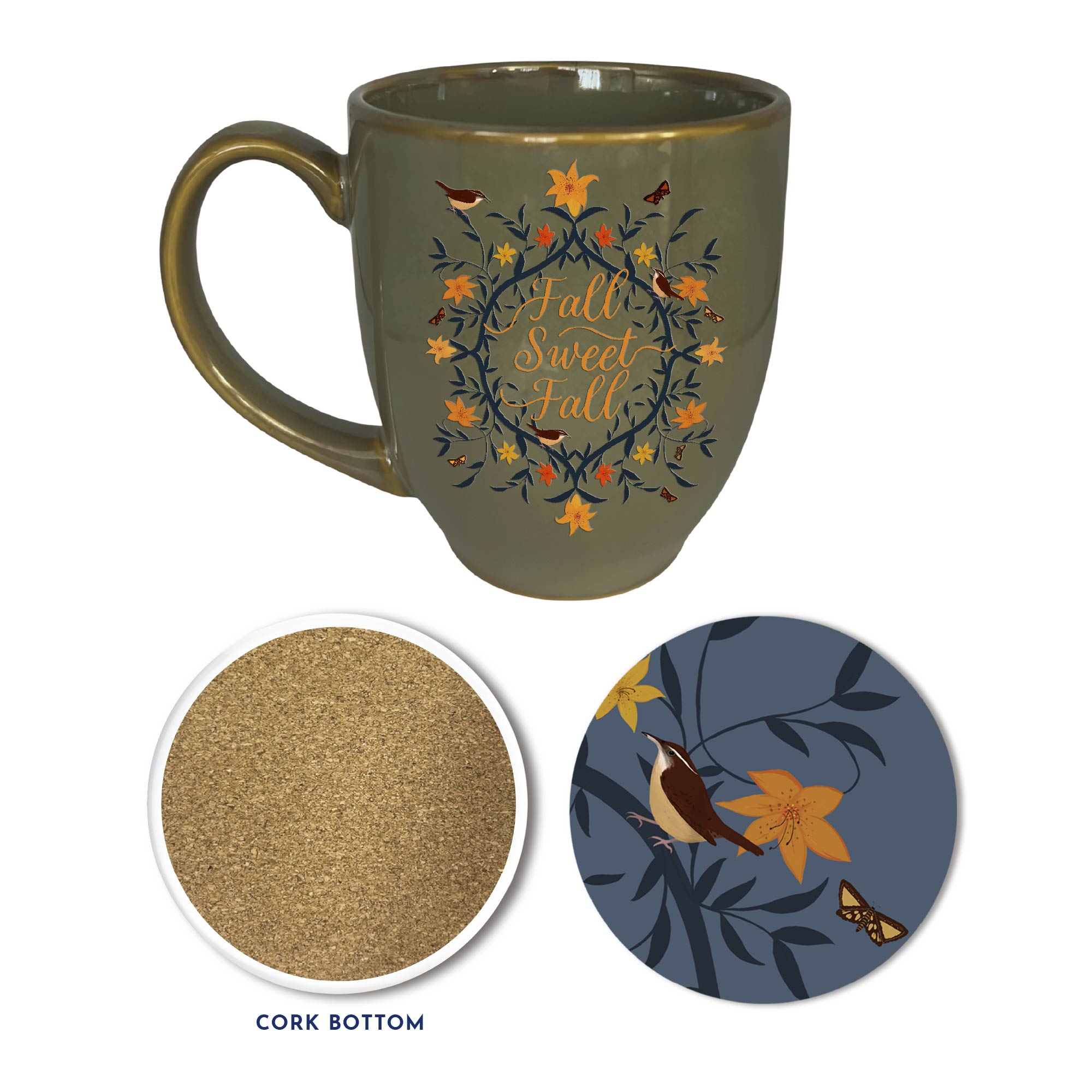 Fall Sweet Fall 16 oz Mug & Coaster Set
