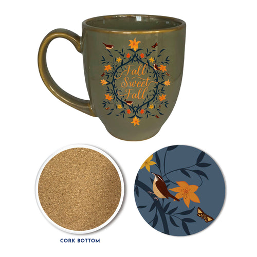 'Fall Sweet Fall' by Michelle Ingari -  14oz Ceramic Mug & Coaster Set