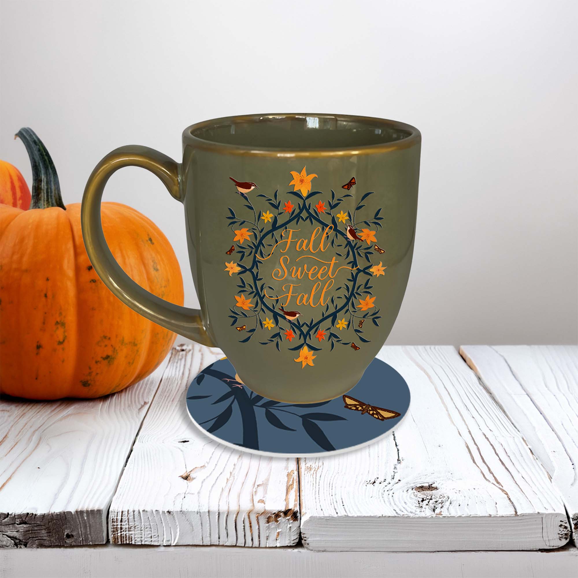 Fall Sweet Fall 16 oz Mug & Coaster Set