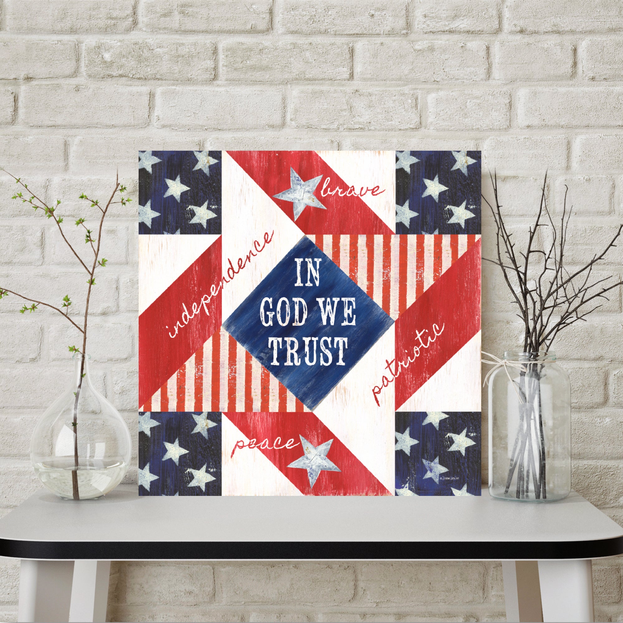 Celebrate 250 Patriotic Gallery-Wrapped Canvas Wall Art with Wounded Warrior Project