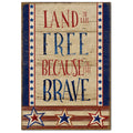 Celebrate 250 Land of the Free Flag Gallery-Wrapped Canvas Wall Art with Wounded Warrior Project