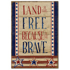 Celebrate 250 Land of the Free Flag Gallery-Wrapped Canvas Wall Art with Wounded Warrior Project