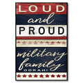 Celebrate 250 Proud Military Family Gallery-Wrapped Canvas Wall Art with Wounded Warrior Project