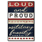 Celebrate 250 Proud Military Family Gallery-Wrapped Canvas Wall Art with Wounded Warrior Project