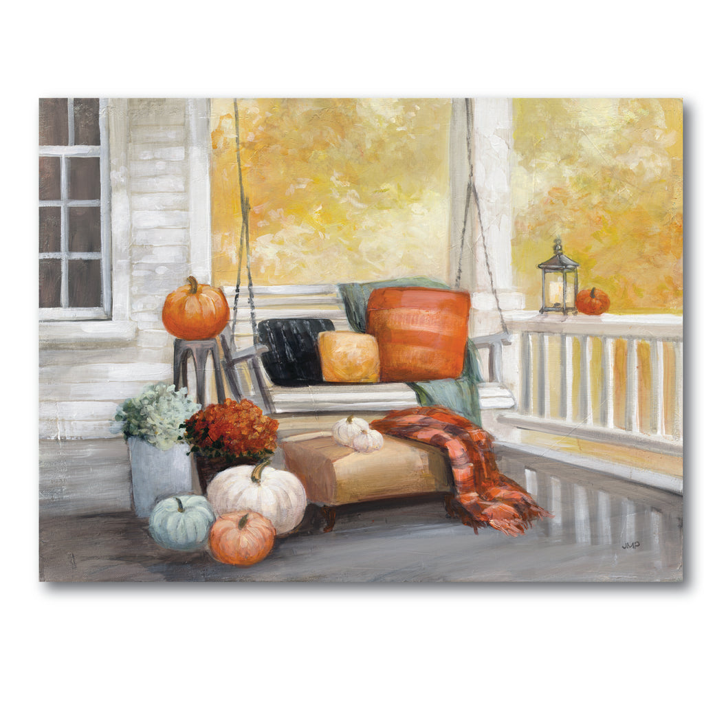October Porch Gallery-Wrapped Canvas Wall Art