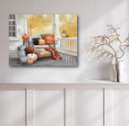 October Porch Gallery-Wrapped Canvas Wall Art