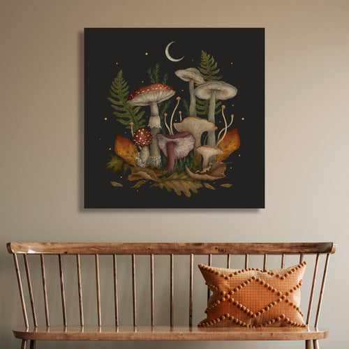 Autumn Mushrooms Gallery-Wrapped Canvas Wall Art