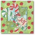 Joy Candy Canes Gallery-Wrapped Canvas Wall Art
