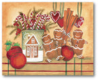Gingerbread Family Gallery-Wrapped Canvas Wall Art