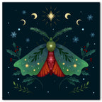 Christmas Moth Gallery-Wrapped Canvas Wall Art