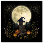 Halloween Cat Gallery-Wrapped Canvas Wall Art