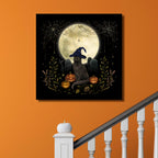 Halloween Cat Gallery-Wrapped Canvas Wall Art