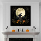Halloween Cat Gallery-Wrapped Canvas Wall Art