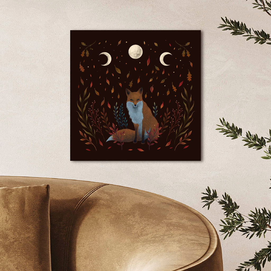 Autumn Fox Gallery-Wrapped Canvas Wall Art