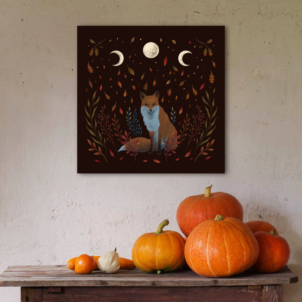 Autumn Fox Gallery-Wrapped Canvas Wall Art