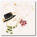 Snowman Star III Gallery-Wrapped Canvas Wall Art