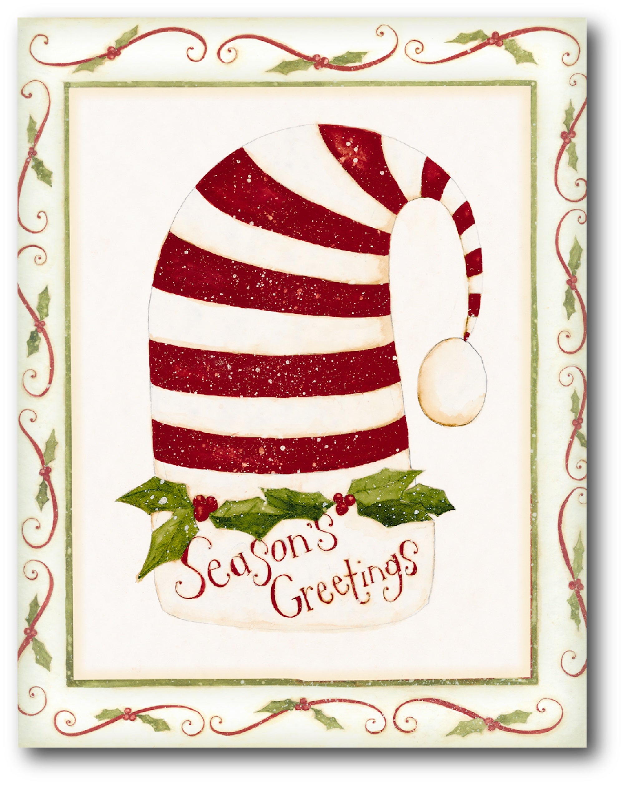 Season's Greeeting Gallery-Wrapped Canvas Wall Art