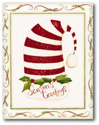 Season's Greeeting Gallery-Wrapped Canvas Wall Art
