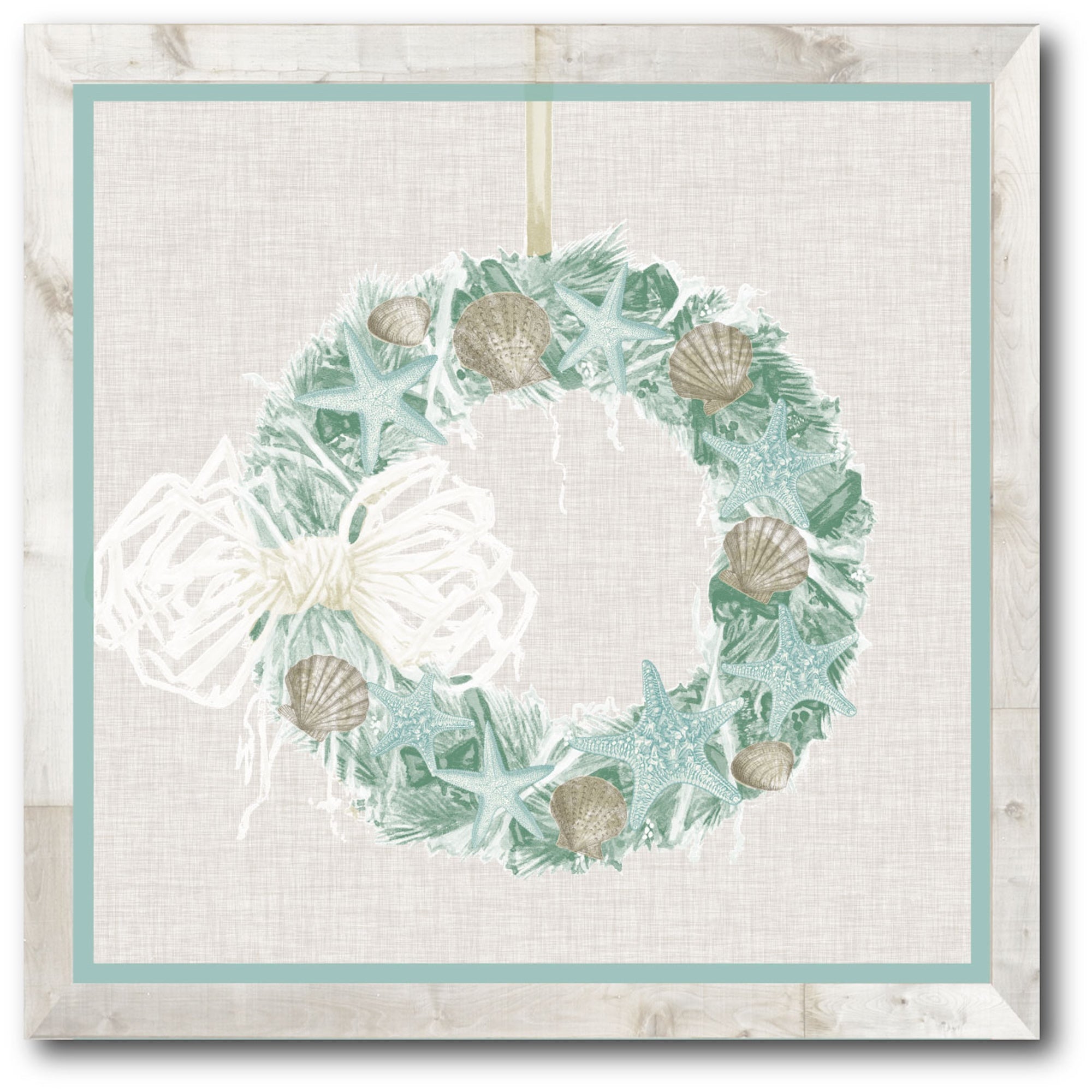 Sea Shell Chistmas I Gallery-Wrapped Canvas Wall Art