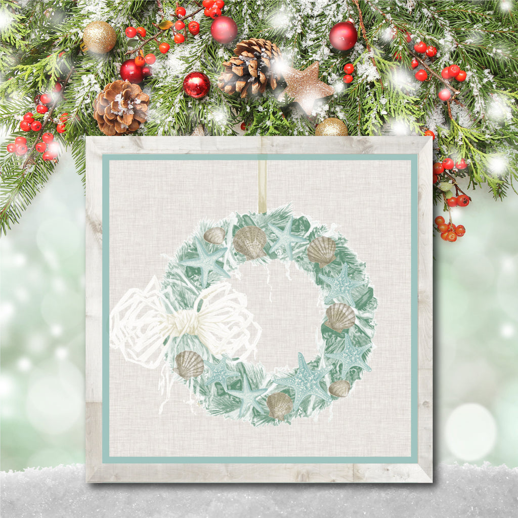 Sea Shell Chistmas I Gallery-Wrapped Canvas Wall Art