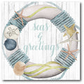 Sea & Sand Chistmas Gallery-Wrapped Canvas Wall Art
