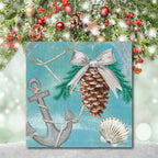 Christmas by the Sea I Gallery-Wrapped Canvas Wall Art
