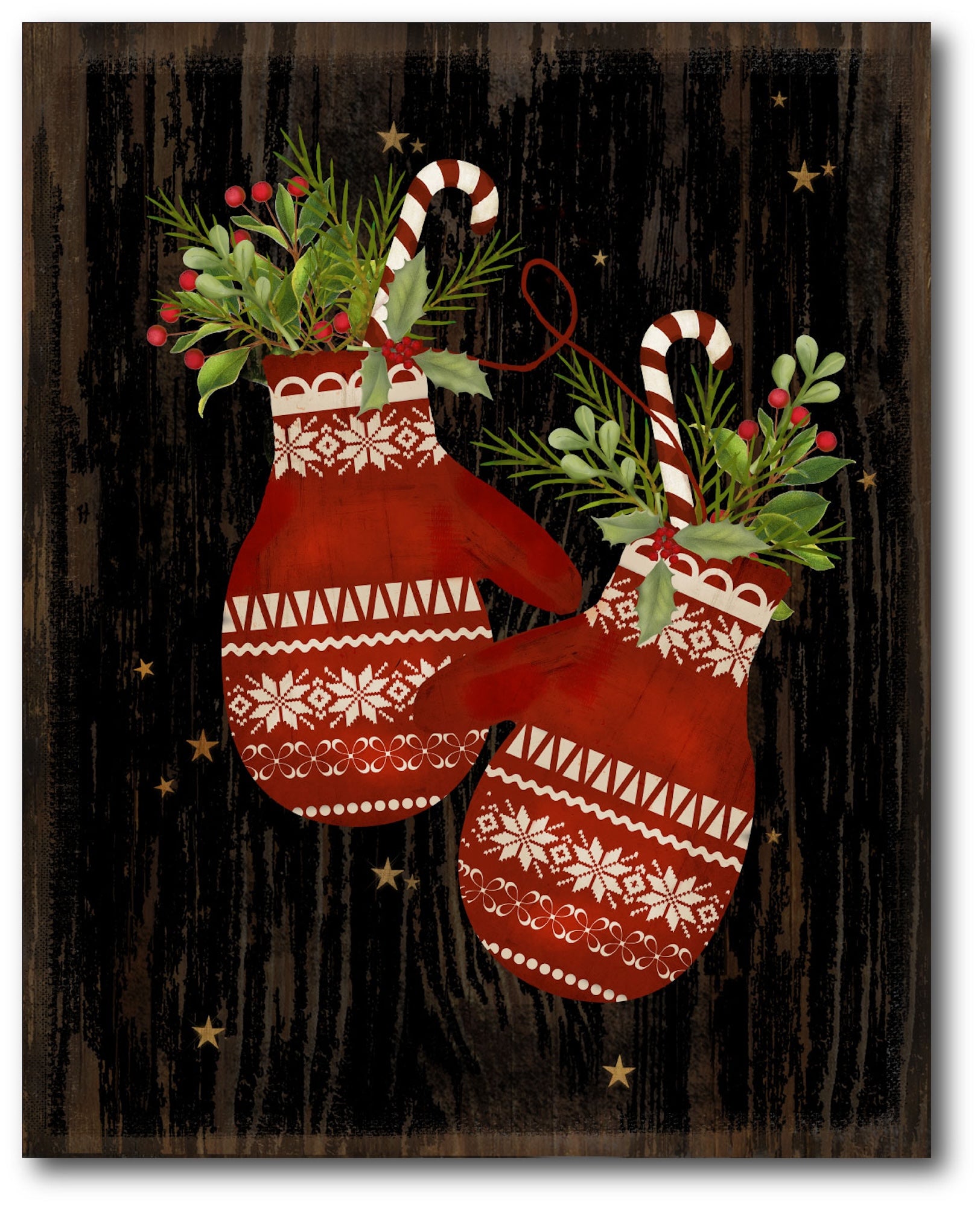 Mittens Floral Gallery-Wrapped Canvas Wall Art
