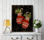 Mittens Floral Gallery-Wrapped Canvas Wall Art