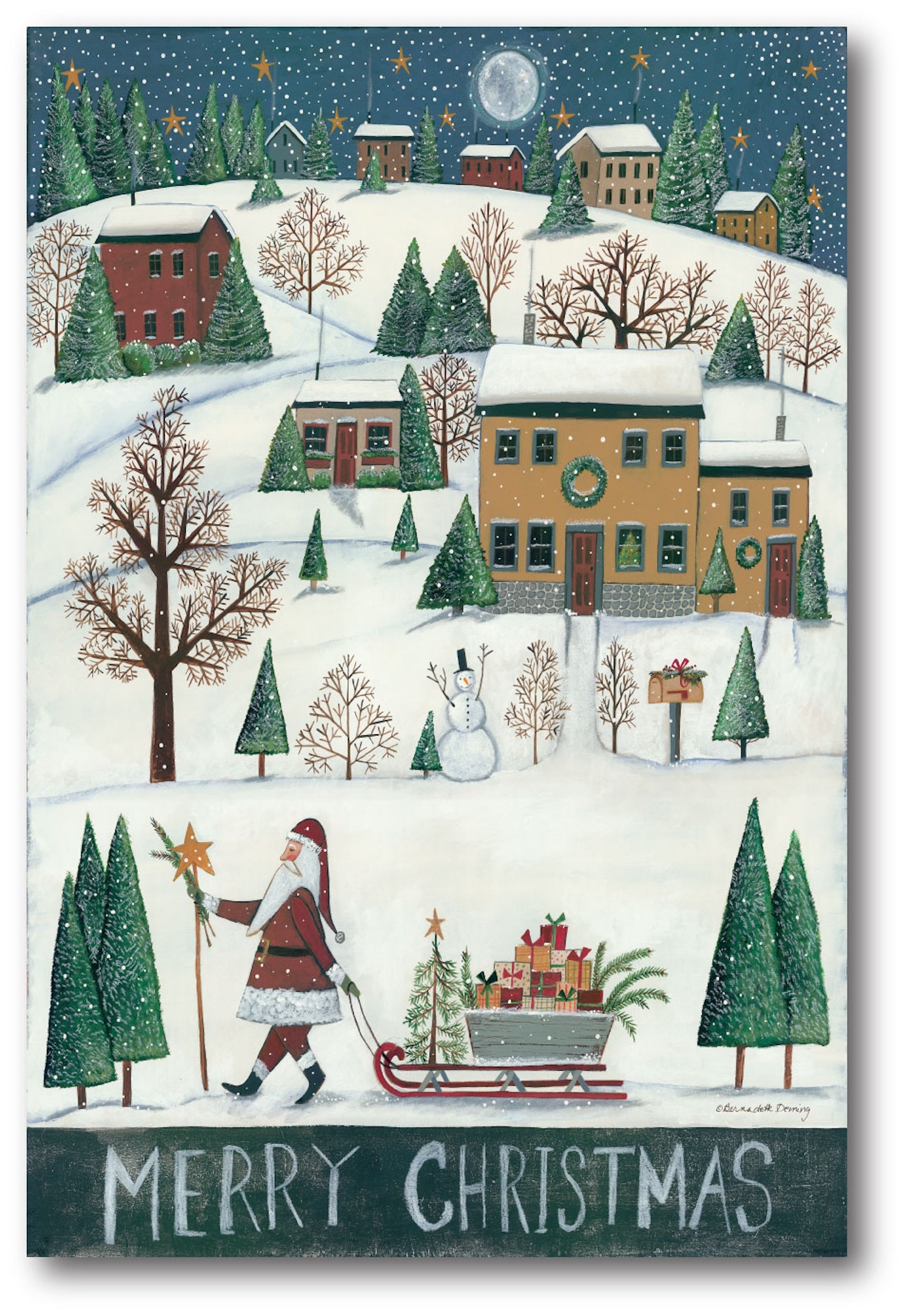 Merry Christmas Gallery-Wrapped Canvas Wall Art