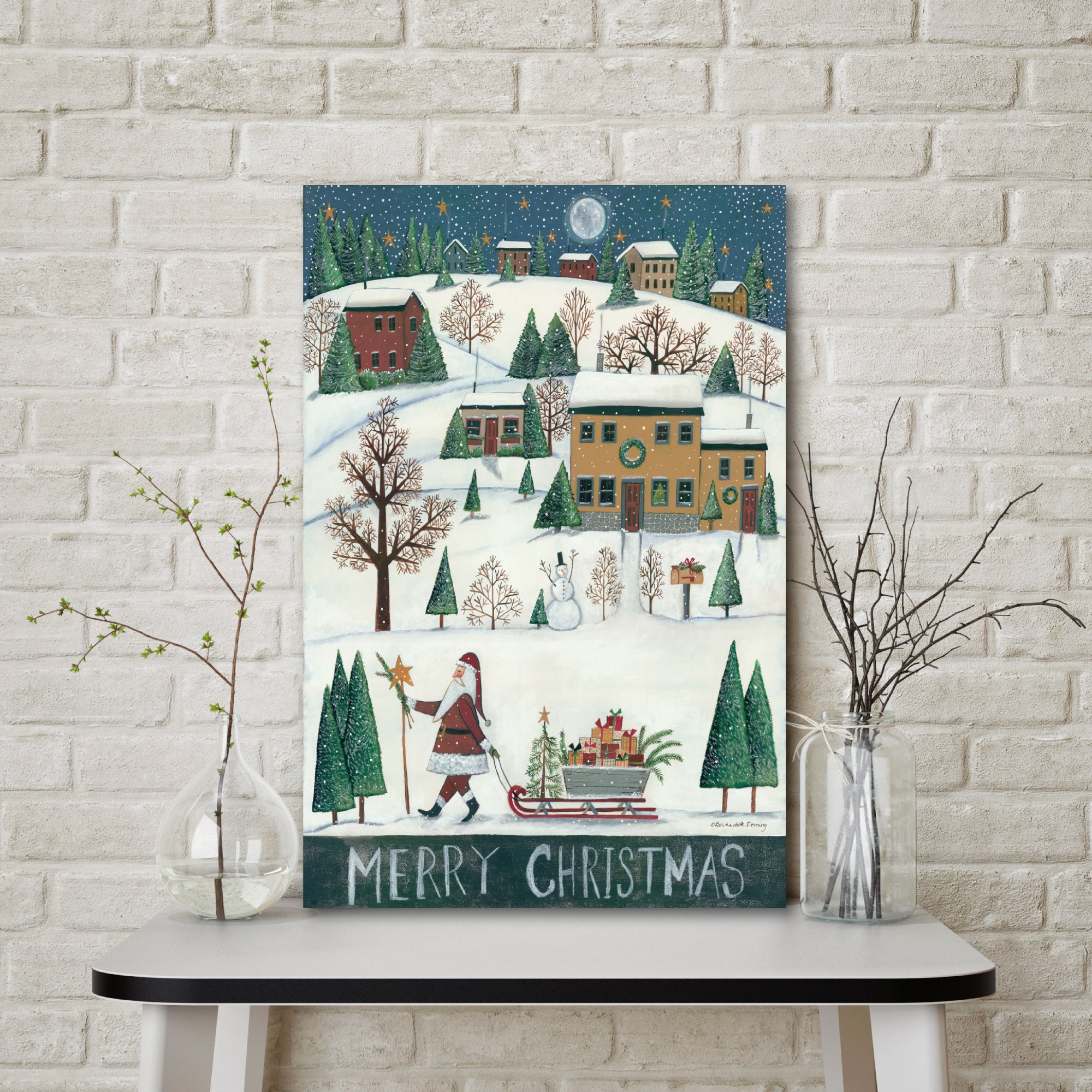 Merry Christmas Gallery-Wrapped Canvas Wall Art