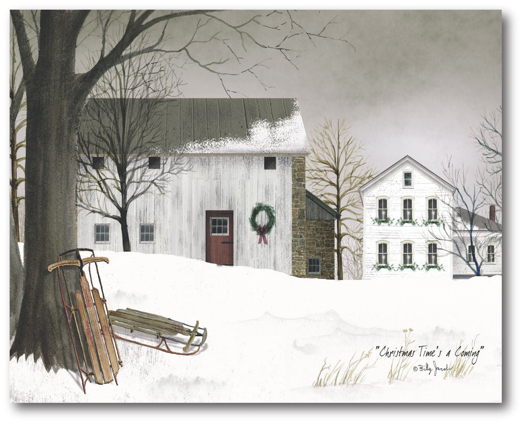 Go Sledding Gallery-Wrapped Canvas Wall Art