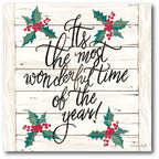 Wonderful Time Holly Gallery-Wrapped Canvas Wall Art