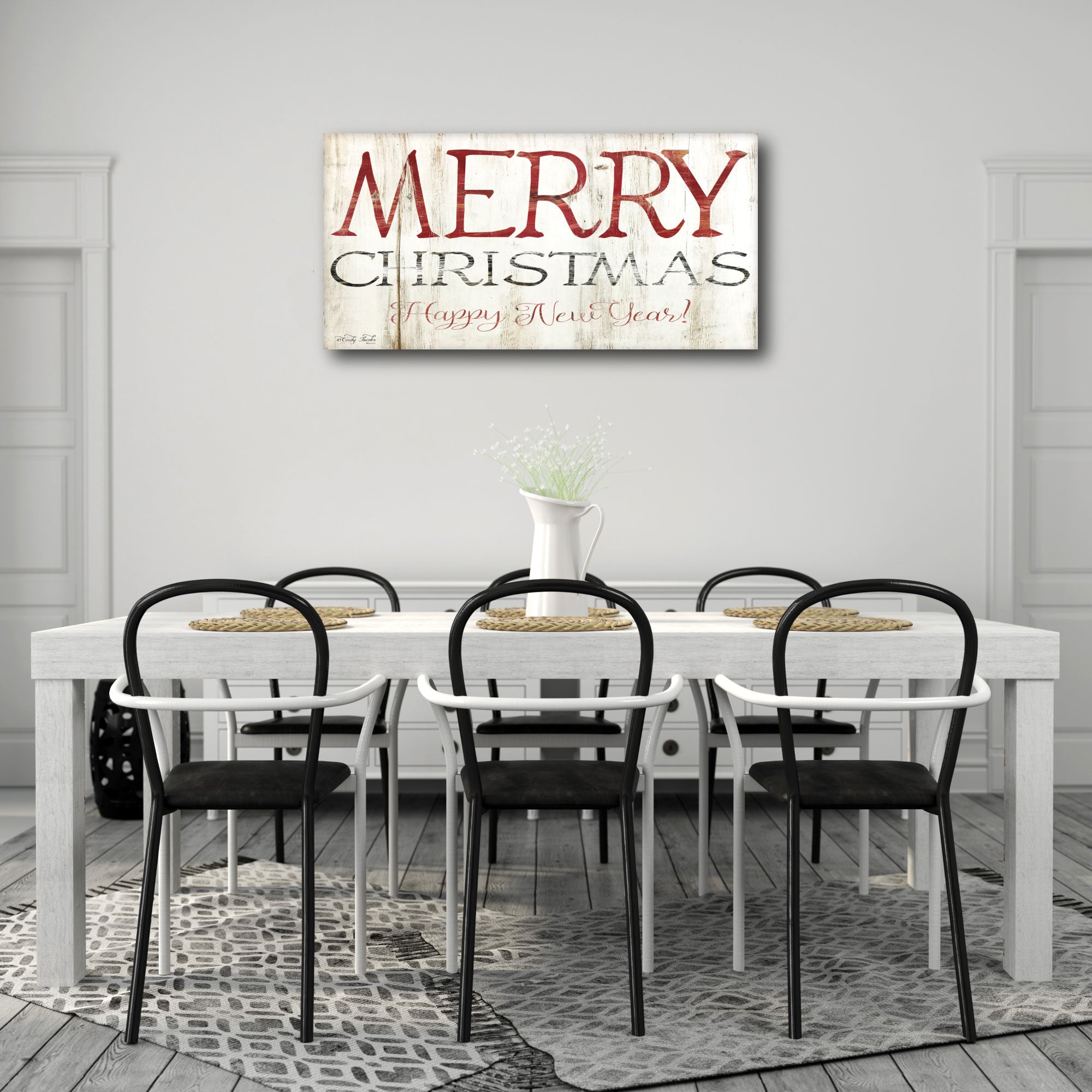 Merry Christmas V Gallery-Wrapped Canvas Wall Art