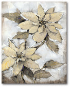Golden Poinsettia I Gallery-Wrapped Canvas Wall Art