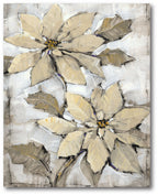 Golden Poinsettia II Gallery-Wrapped Canvas Wall Art