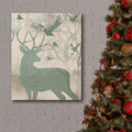 Golden Reindeer II Gallery-Wrapped Canvas Wall Art