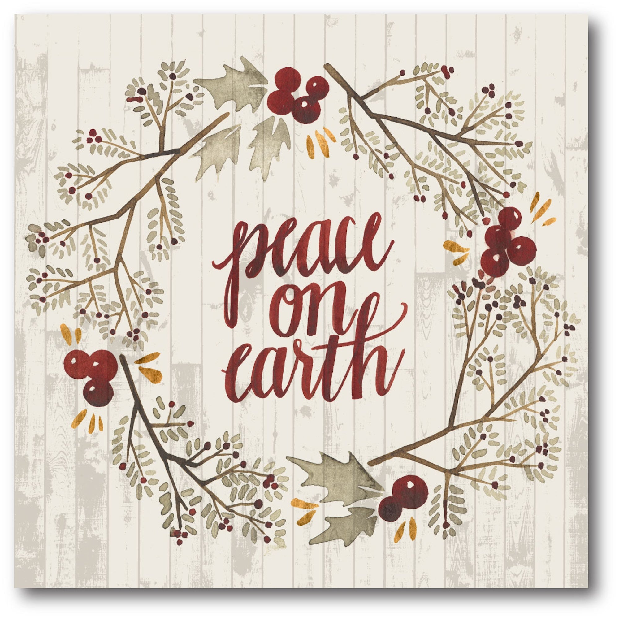 Peace on Earth Gallery-Wrapped Canvas Wall Art