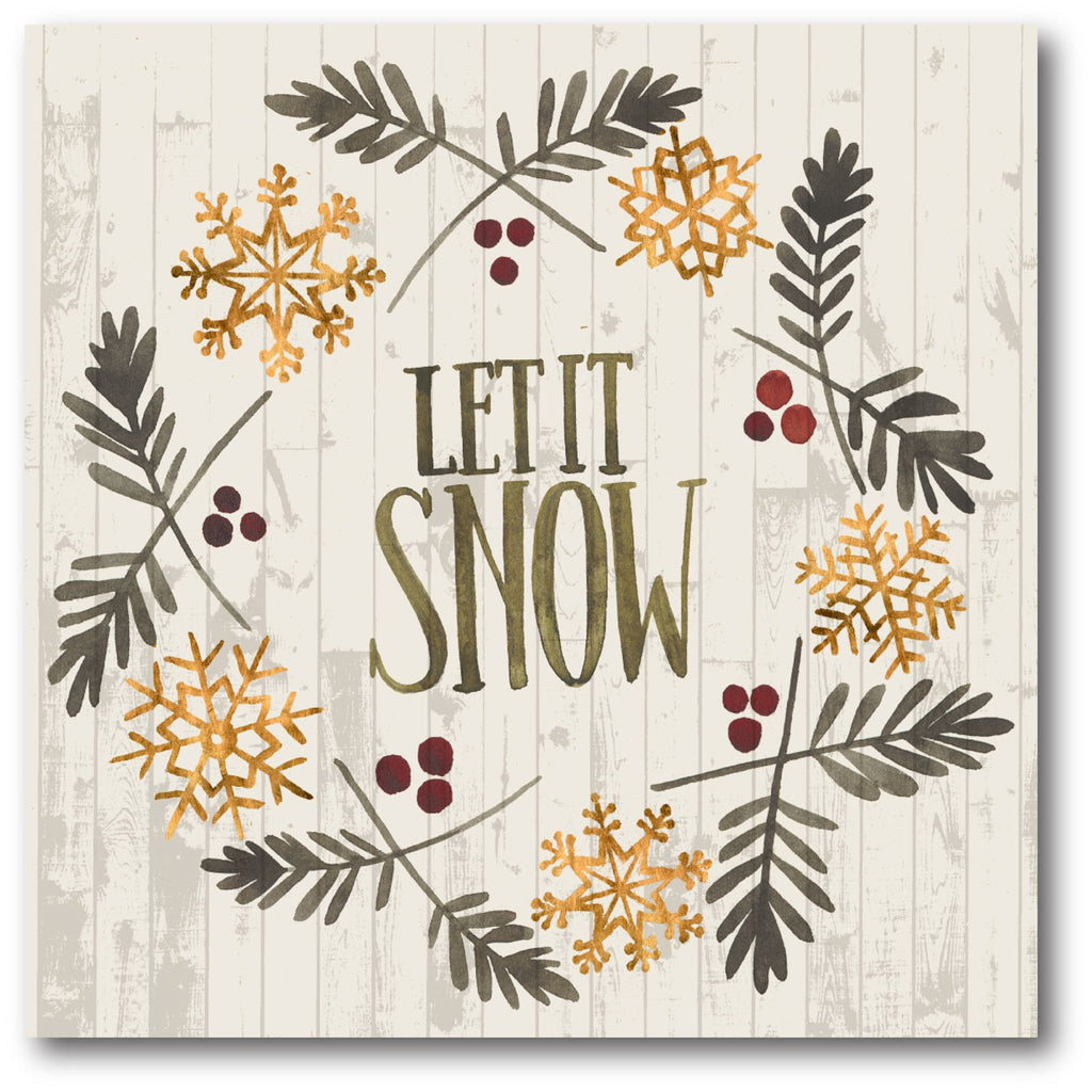 Let it Snow Gallery-Wrapped Canvas Wall Art