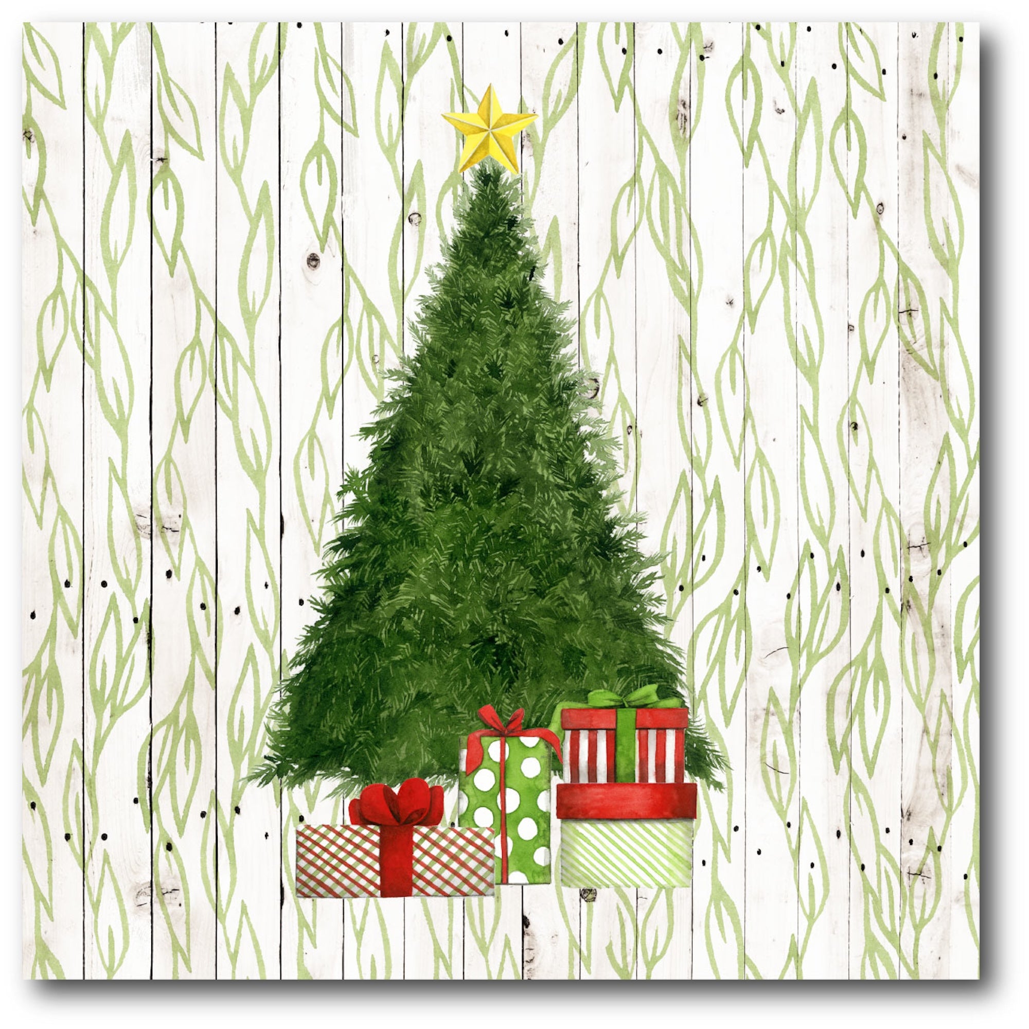 Christmas Tree Gallery-Wrapped Canvas Wall Art