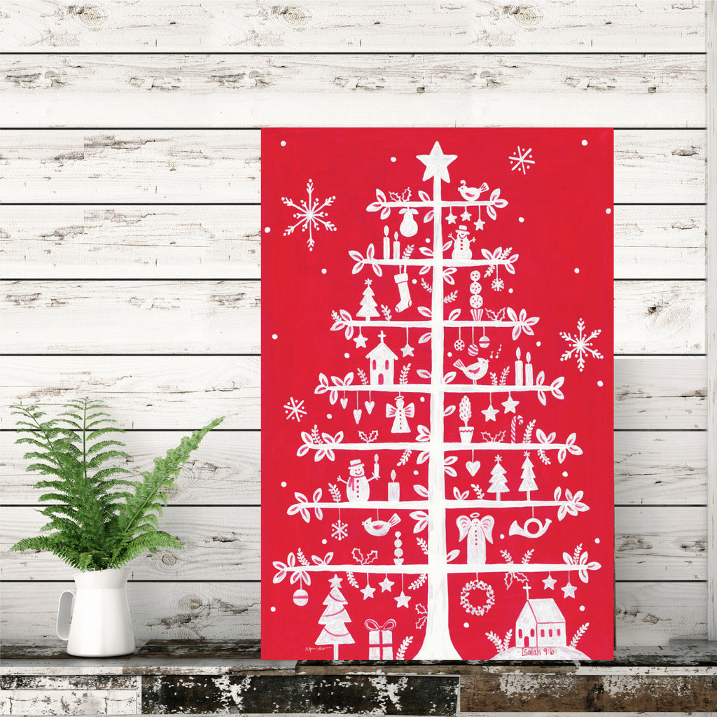 Folk Art Christmas Gallery-Wrapped Canvas Wall Art