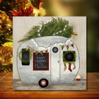 Merry Christmas Snowman Gallery-Wrapped Canvas Wall Art