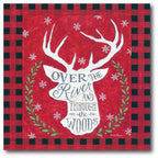 Over the River Reindeer Gallery-Wrapped Canvas Wall Art