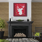 Over the River Reindeer Gallery-Wrapped Canvas Wall Art