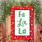 Fa La La Christmas Gallery-Wrapped Canvas Wall Art
