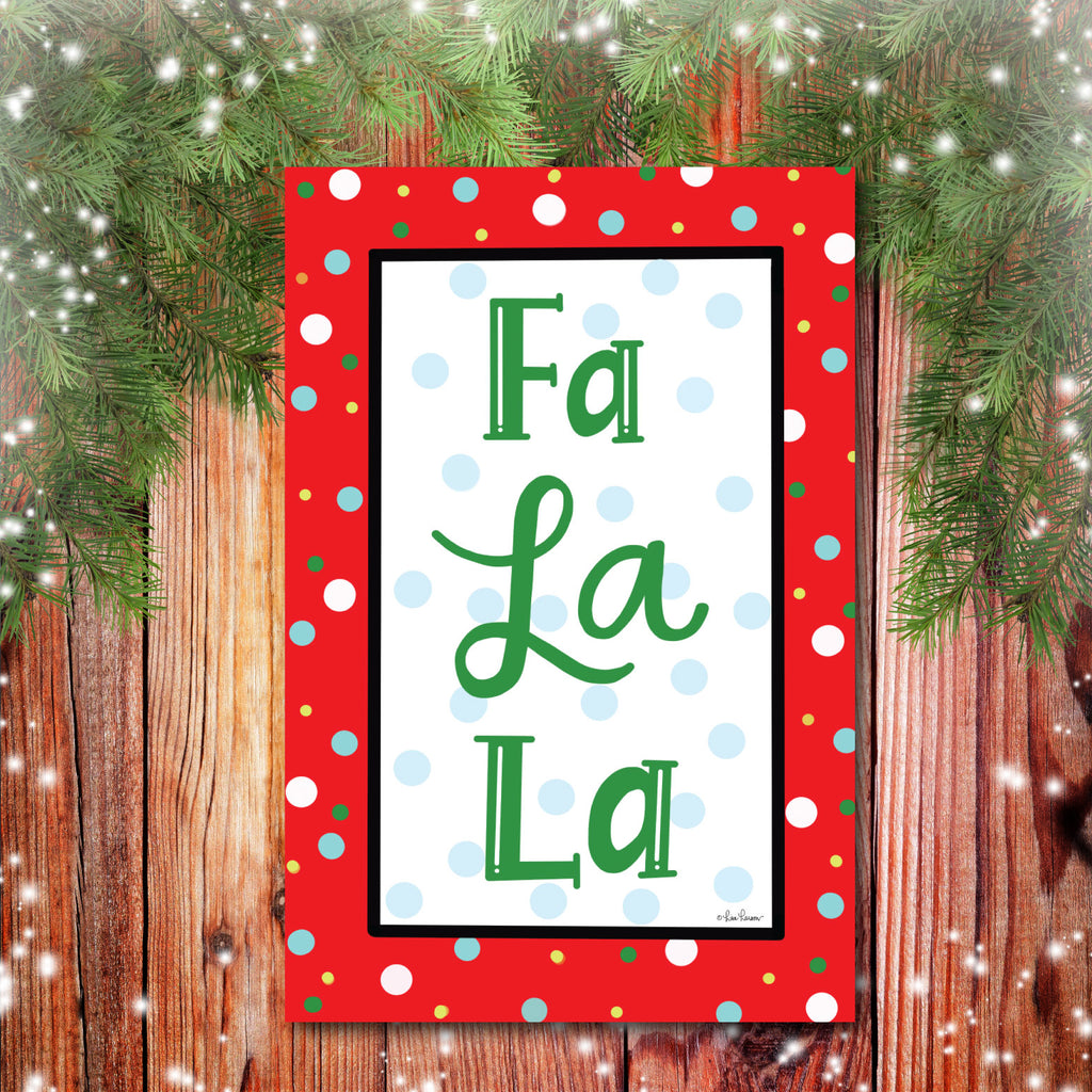 Fa La La Christmas Gallery-Wrapped Canvas Wall Art