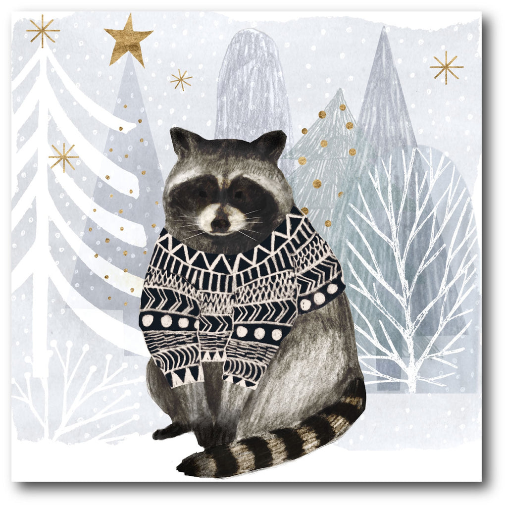 C ozy Woodland Animal IV Gallery-Wrapped Canvas Wall Art