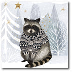 C ozy Woodland Animal IV Gallery-Wrapped Canvas Wall Art