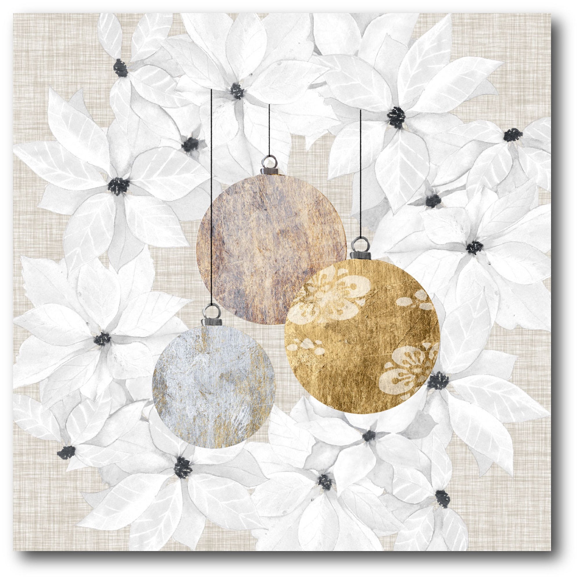 Sophisticated Christmas III Gallery-Wrapped Canvas Wall Art